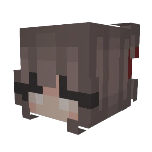 camlime Minecraft avatar head, 3D render