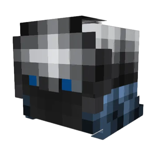 camnoalive Minecraft avatar head, 3D render