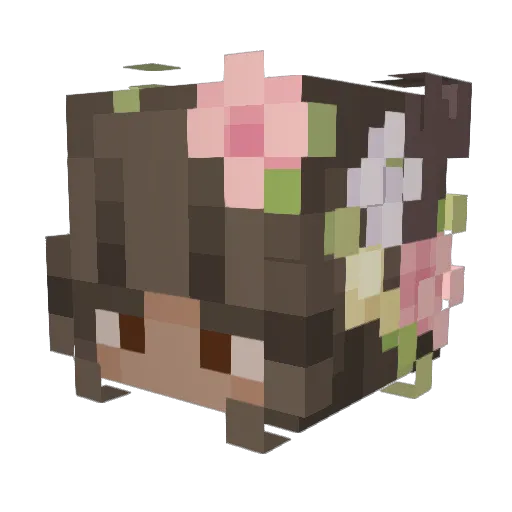 camo127 Minecraft avatar head, 3D render