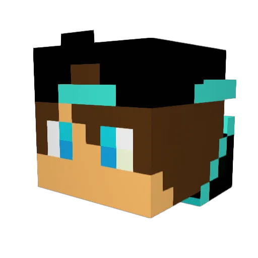 camo2075 Minecraft avatar head, 3D render