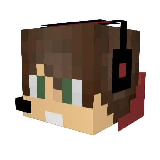 camojb Minecraft avatar head, 3D render