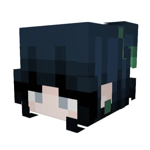camon Minecraft avatar head, 3D render