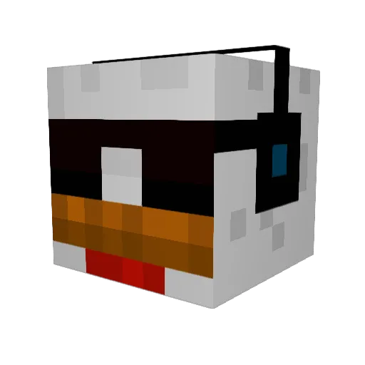 camouflage265 Minecraft avatar head, 3D render
