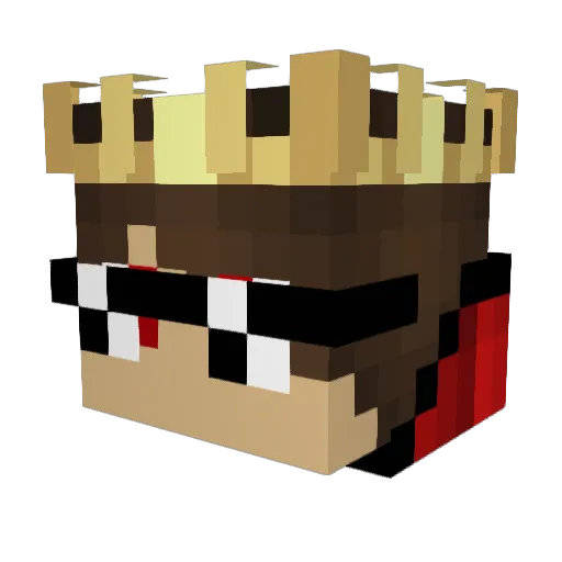 campanaro Minecraft avatar head, 3D render