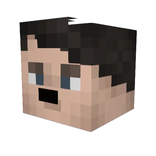 campin777 Minecraft avatar head, 3D render