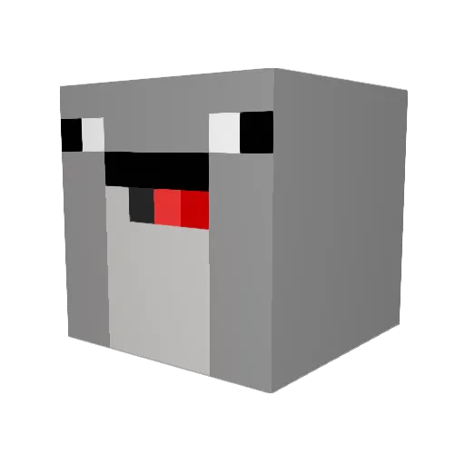 campingwhale Minecraft avatar head, 3D render