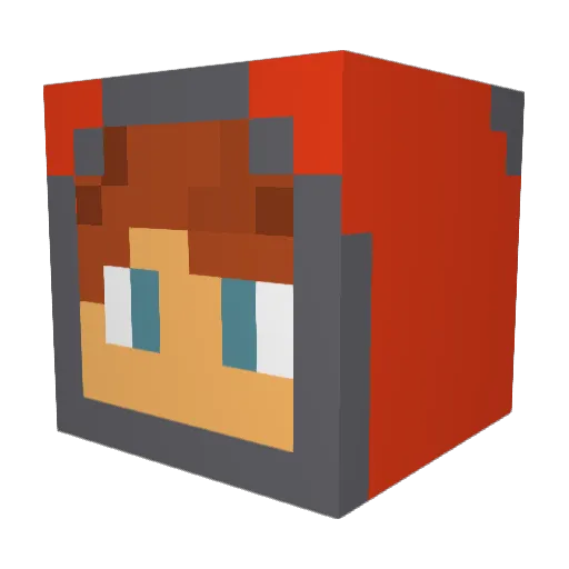 campuscrusader Minecraft avatar head, 3D render