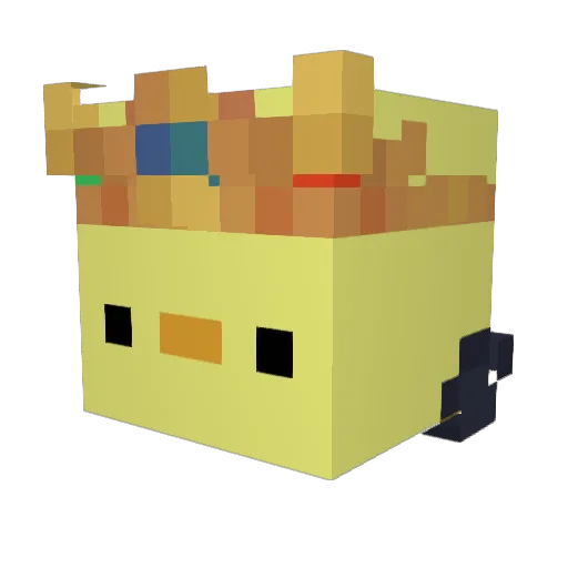 camren1013 Minecraft avatar head, 3D render
