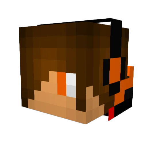camronscamera Minecraft avatar head, 3D render