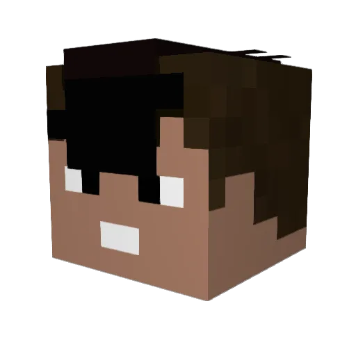 camronswagg Minecraft avatar head, 3D render