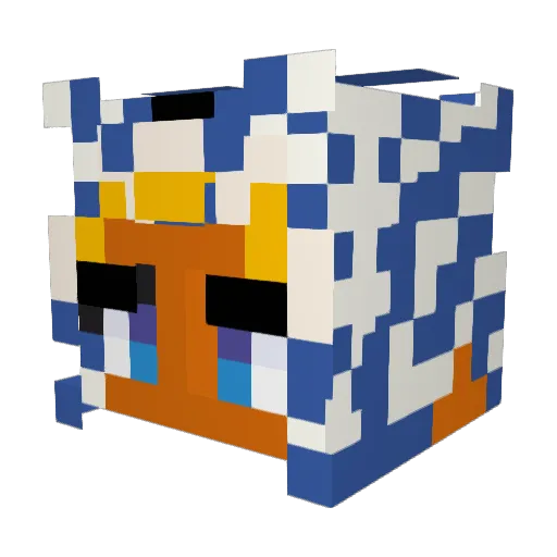 camrsux Minecraft avatar head, 3D render
