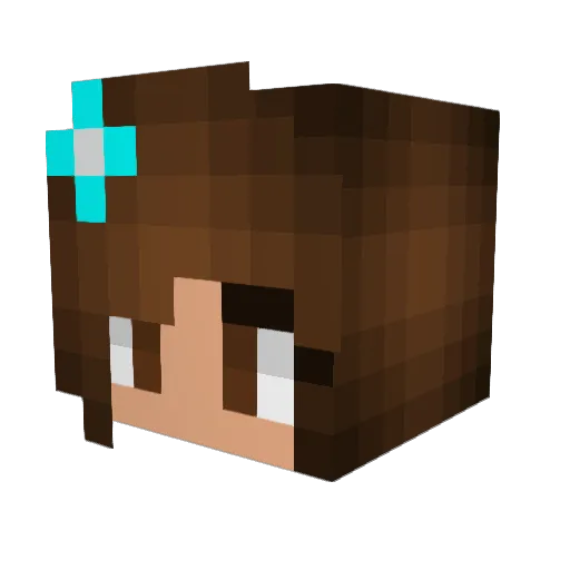 camsbuttars Minecraft avatar head, 3D render