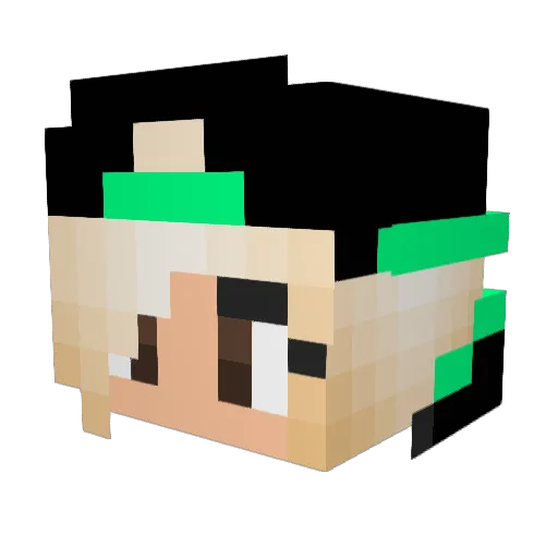 camse15 Minecraft avatar head, 3D render