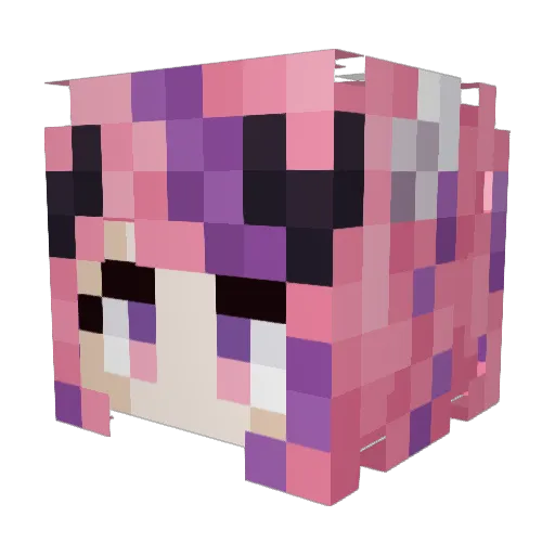 camulla Minecraft avatar head, 3D render