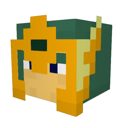 camus26 Minecraft avatar head, 3D render