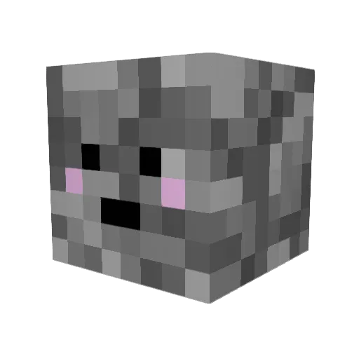 camush3k Minecraft avatar head, 3D render