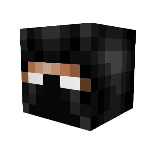 camy_b Minecraft avatar head, 3D render