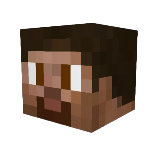 camyono Minecraft avatar head, 3D render