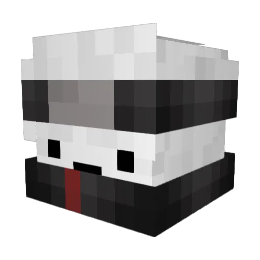 can6631 Minecraft avatar head, 3D render