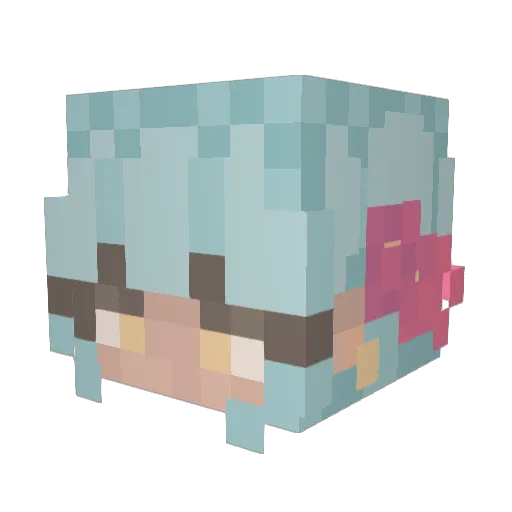 canadangie Minecraft avatar head, 3D render