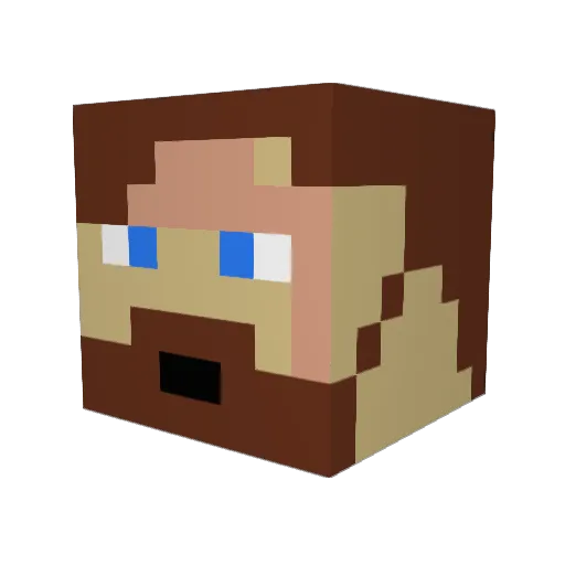 canagreg Minecraft avatar head, 3D render