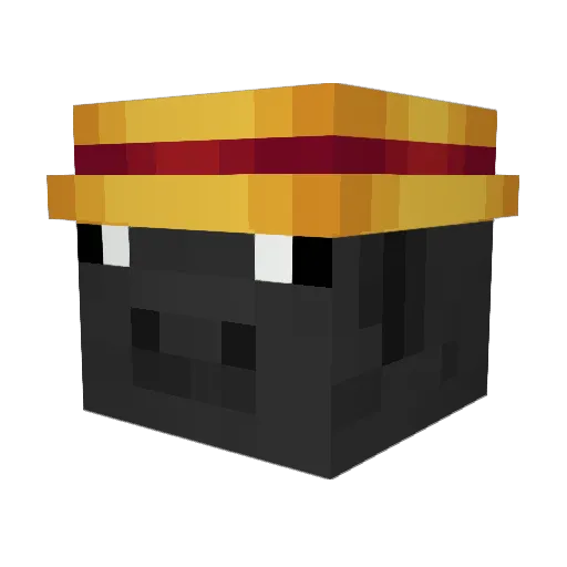 canalhas Minecraft avatar head, 3D render