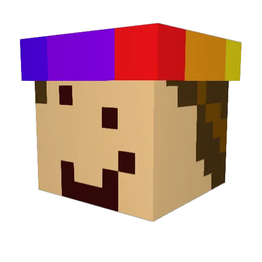 canchovy Minecraft avatar head, 3D render
