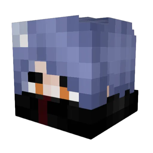 candadlol Minecraft avatar head, 3D render