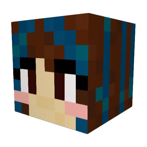 canddvainilla Minecraft avatar head, 3D render