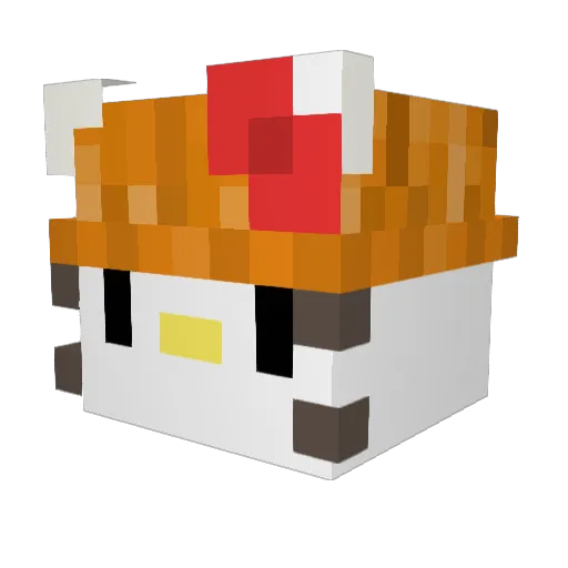 canderuchi Minecraft avatar head, 3D render