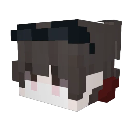 candidato Minecraft avatar head, 3D render