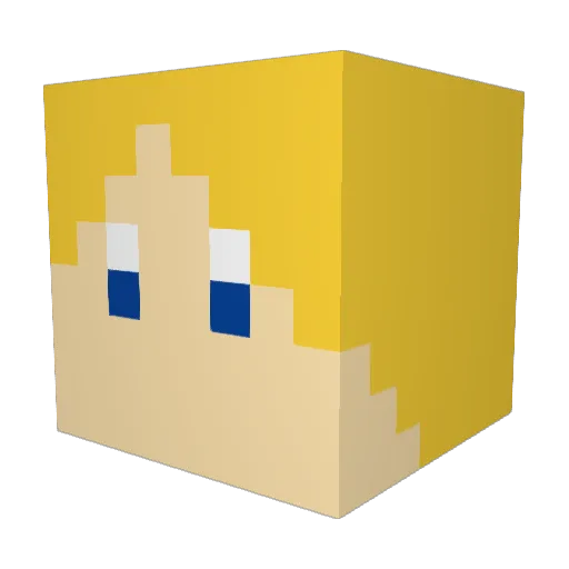 candiedpotato Minecraft avatar head, 3D render