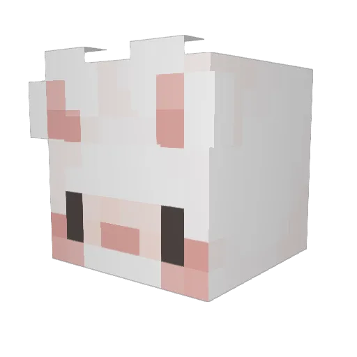 candiewrapper Minecraft avatar head, 3D render