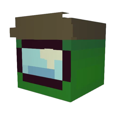 candle999 Minecraft avatar head, 3D render