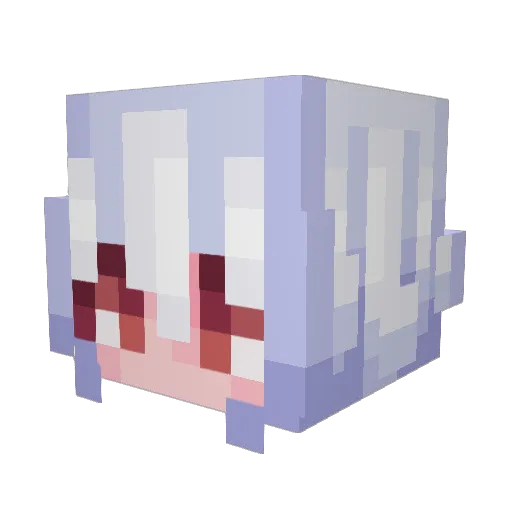 candueh Minecraft avatar head, 3D render