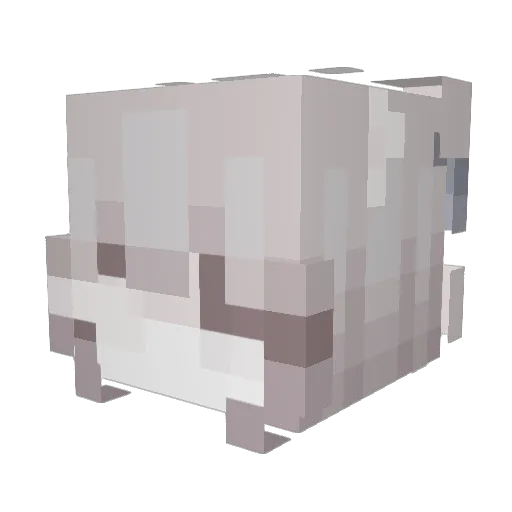 canduwu Minecraft avatar head, 3D render