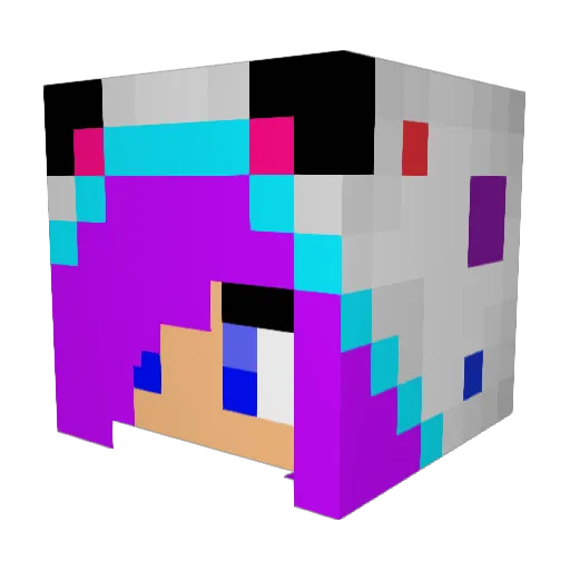 candy0110 Minecraft avatar head, 3D render