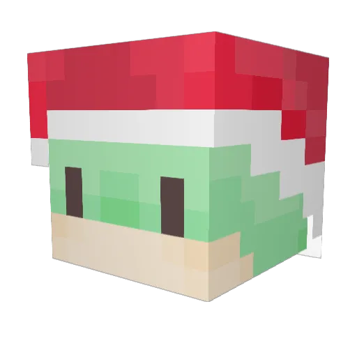 candy1k Minecraft avatar head, 3D render
