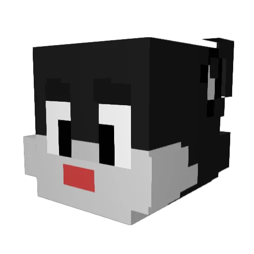 candy50bet Minecraft avatar head, 3D render