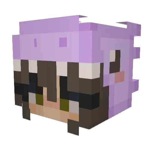 candyandey Minecraft avatar head, 3D render