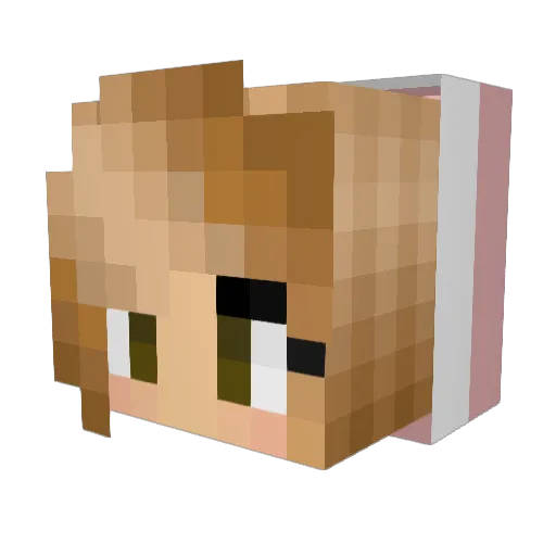 candyari1234 Minecraft avatar head, 3D render
