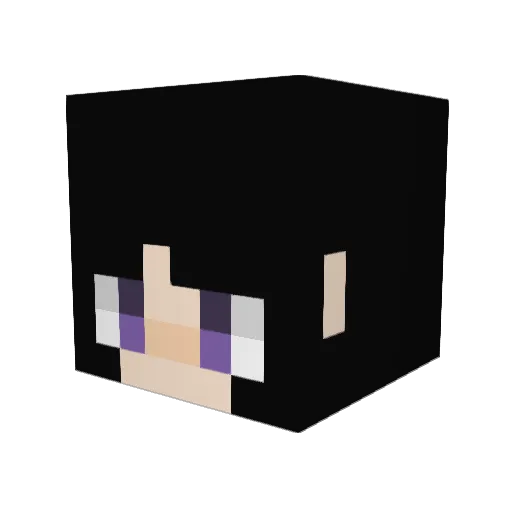 candybandage Minecraft avatar head, 3D render