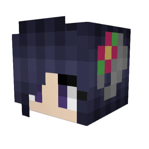 candybee Minecraft avatar head, 3D render