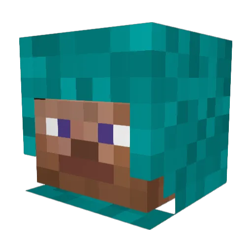 candybrothers Minecraft avatar head, 3D render