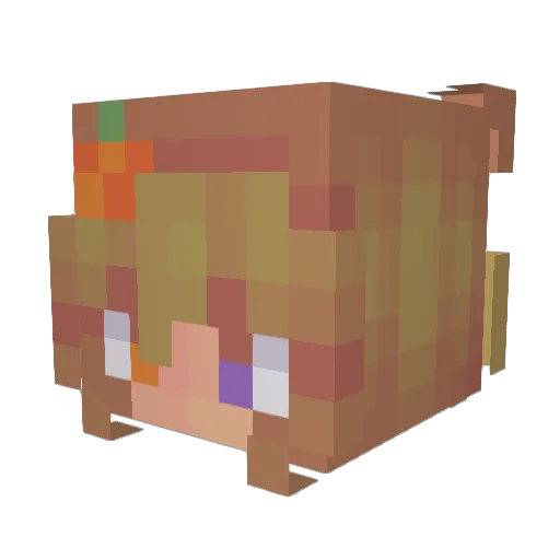 candycornlex Minecraft avatar head, 3D render