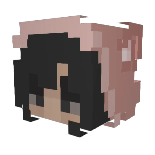 candydandy Minecraft avatar head, 3D render