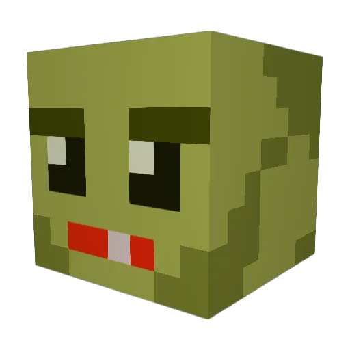 candyhead8797 Minecraft avatar head, 3D render