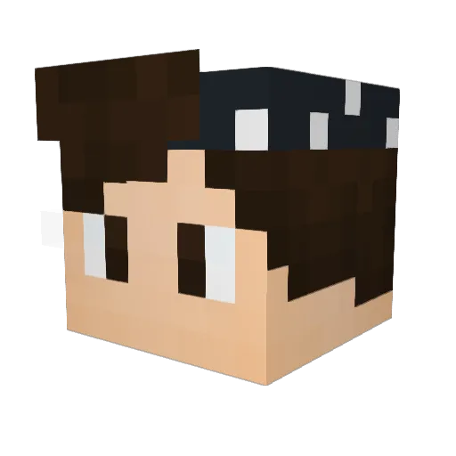 candykiosk Minecraft avatar head, 3D render