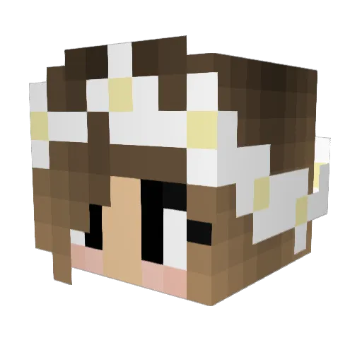 candyland6 Minecraft avatar head, 3D render
