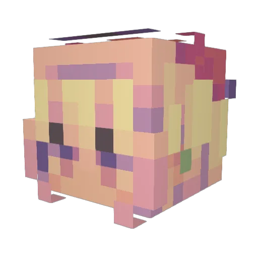 candylions Minecraft avatar head, 3D render